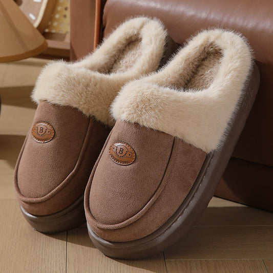 Pantuflas de hombre Cálido forro de piel Antideslizante - Lars