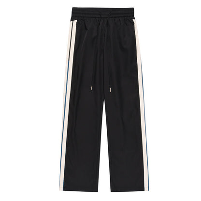 George - Pantalón recto drapeado de pierna ancha para hombre