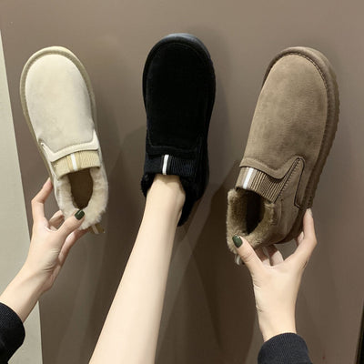 Zapatillas para mujer efecto ante con interior cálido - Verayne