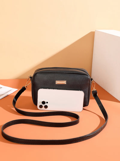 Bolso bandolera mujer piel sintética diseño minimalista - Clara