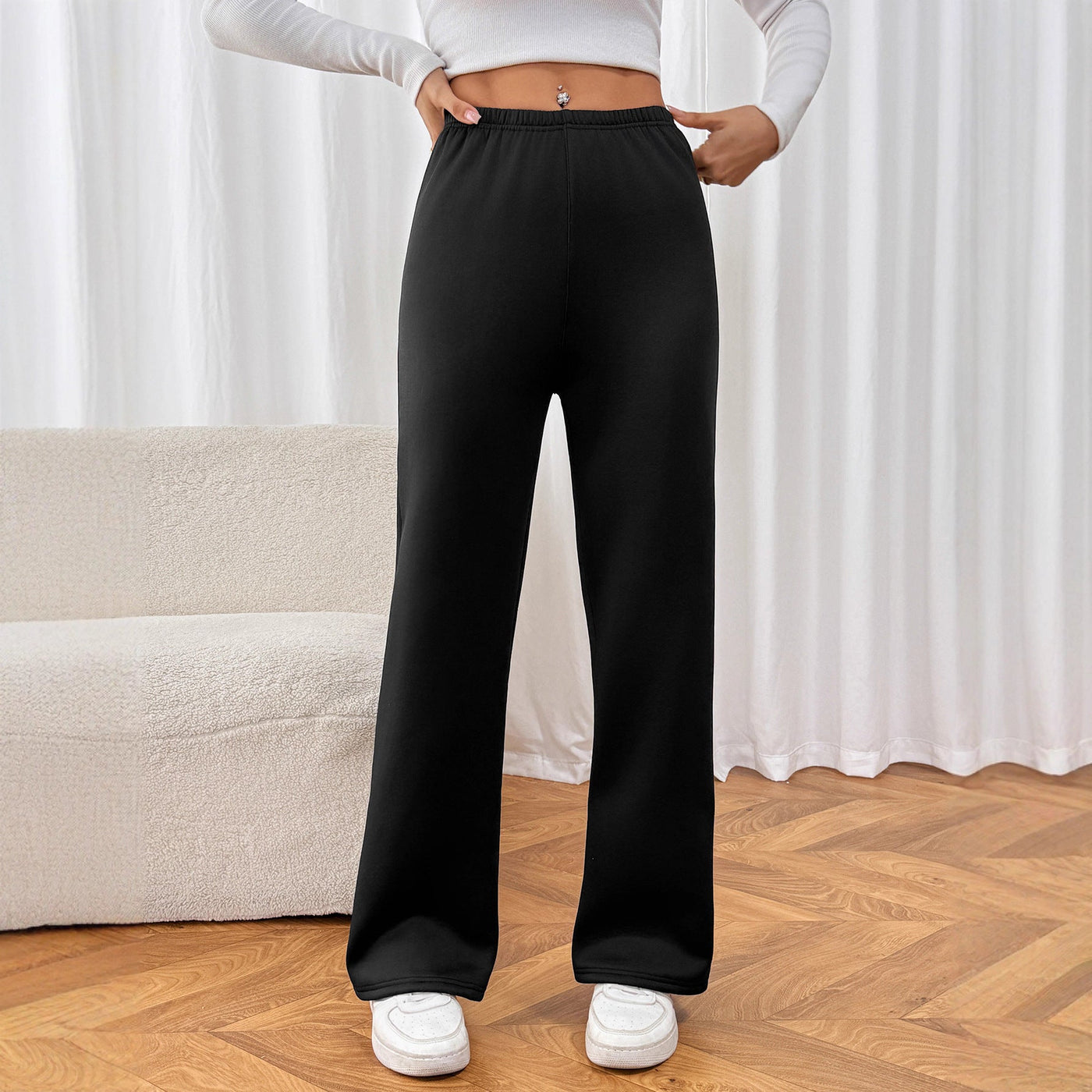 Pantalones para mujer efecto terciopelo cálido - Norelle