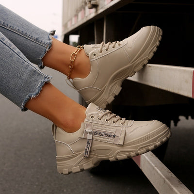 Zapatillas para mujer de suela gruesa estilo urbano con cierre lateral - Camila