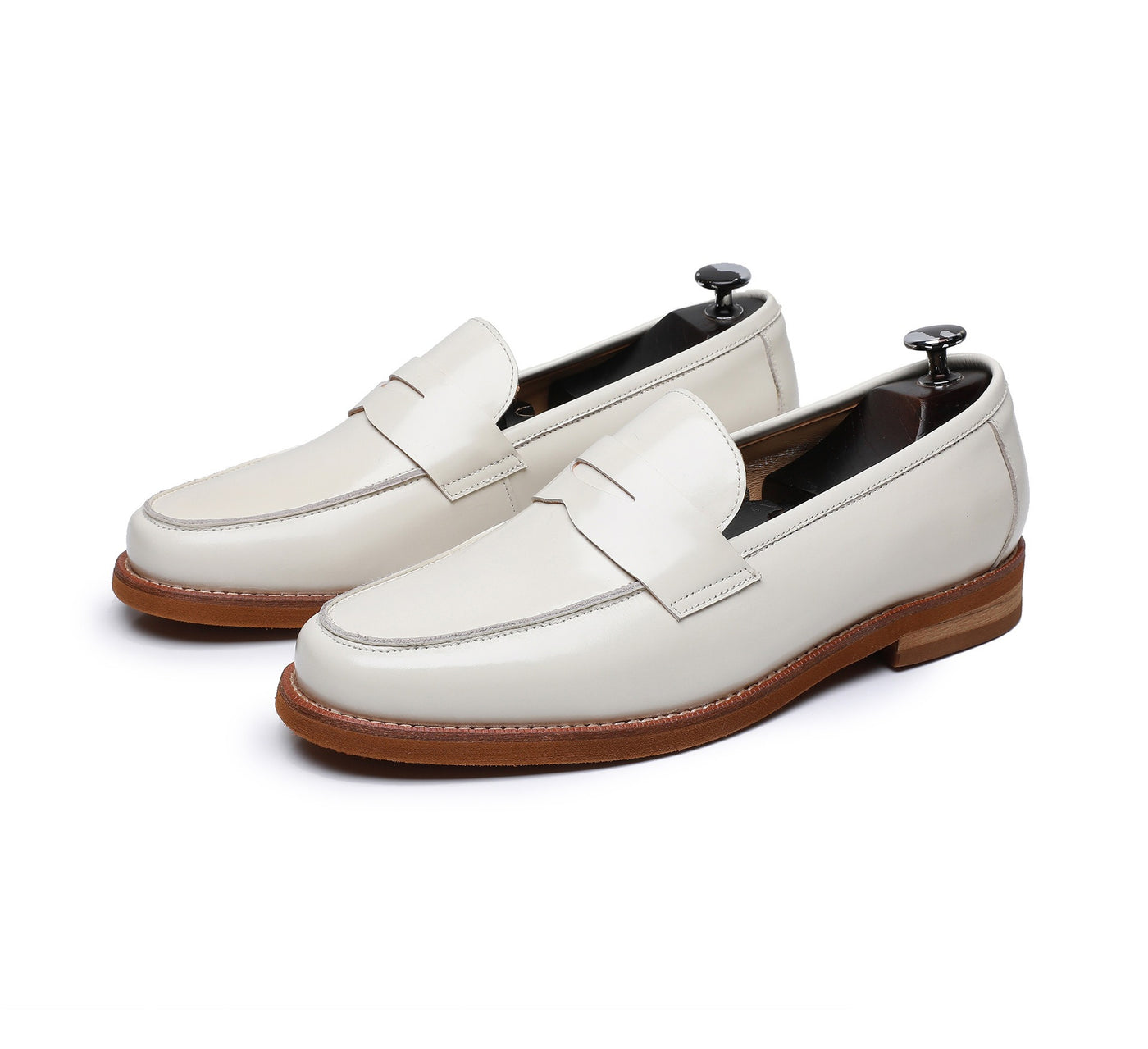 Mocasines hombre cuero genuino estilo clásico marrón - Whitmore