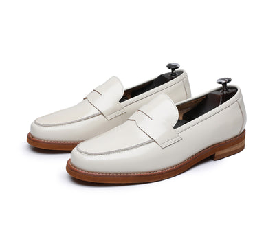 Mocasines hombre cuero genuino estilo clásico marrón - Whitmore
