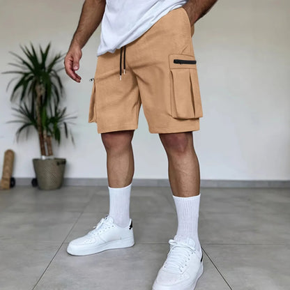 Pantalones cortos cargo hombre bolsillos utilitarios color terracota - Dakar