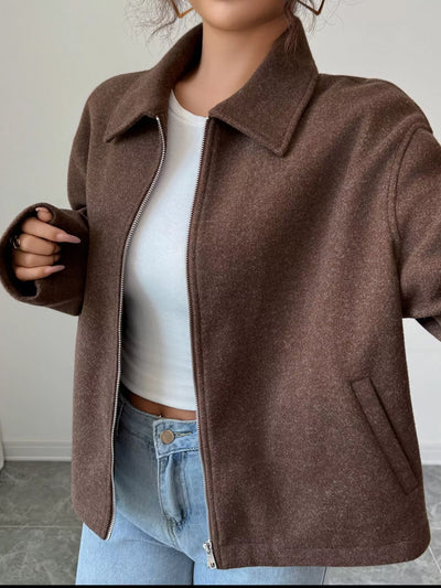 Chaqueta casual para mujer con cremallera - Alena