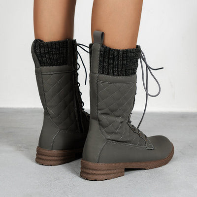 Botas altas acolchadas para mujer - Irina
