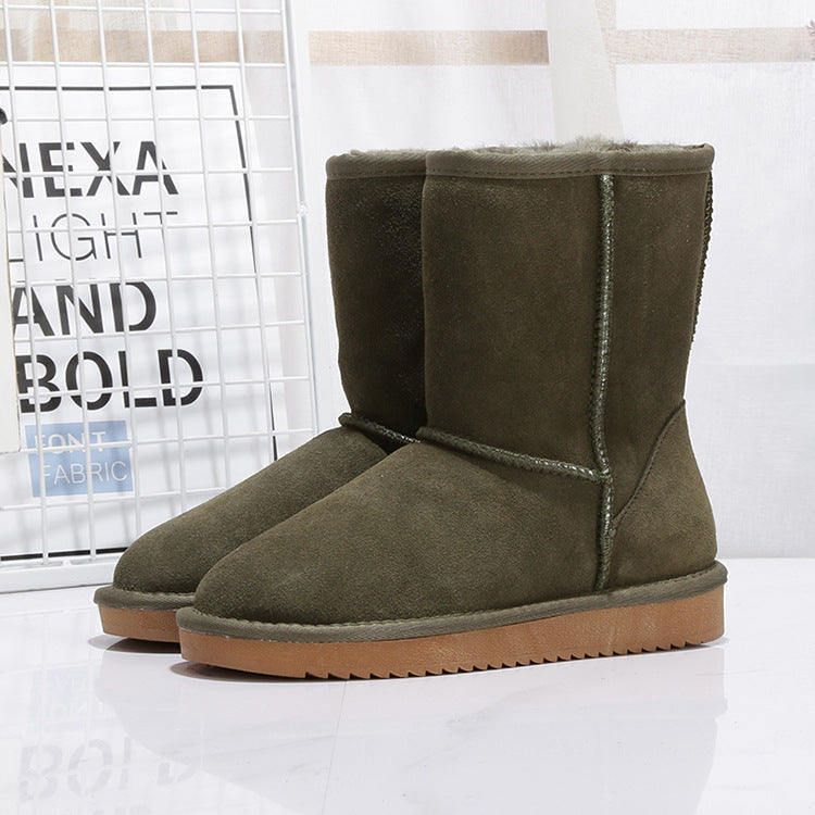 Botas de invierno para mujer en ante con forro interior calido - Thalia