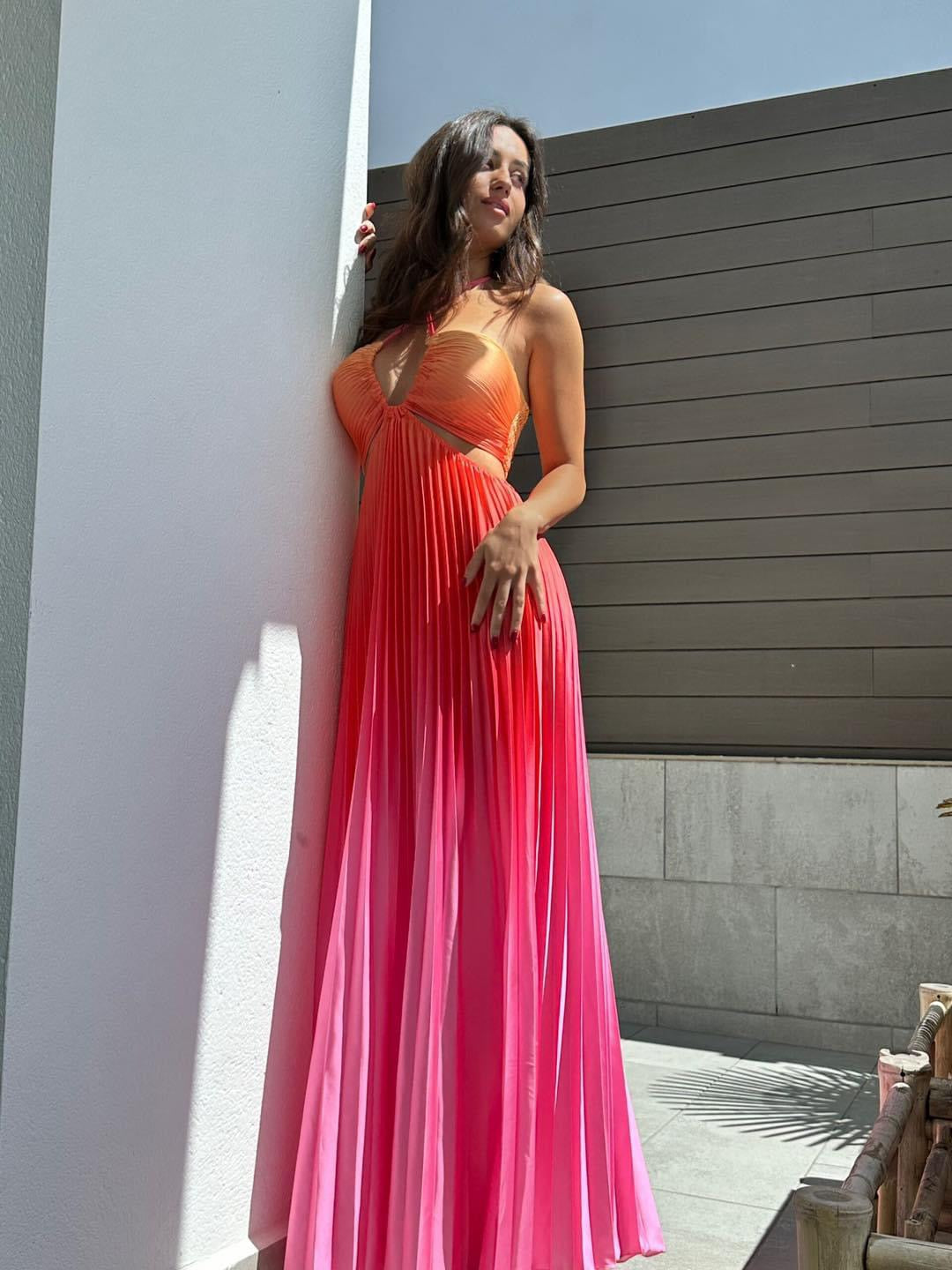 Kailany - Nuevo vestido halter en colores degradados