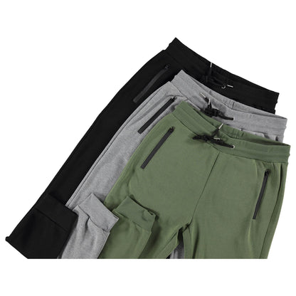 Logan - Pantalón de deporte casual con cremallera