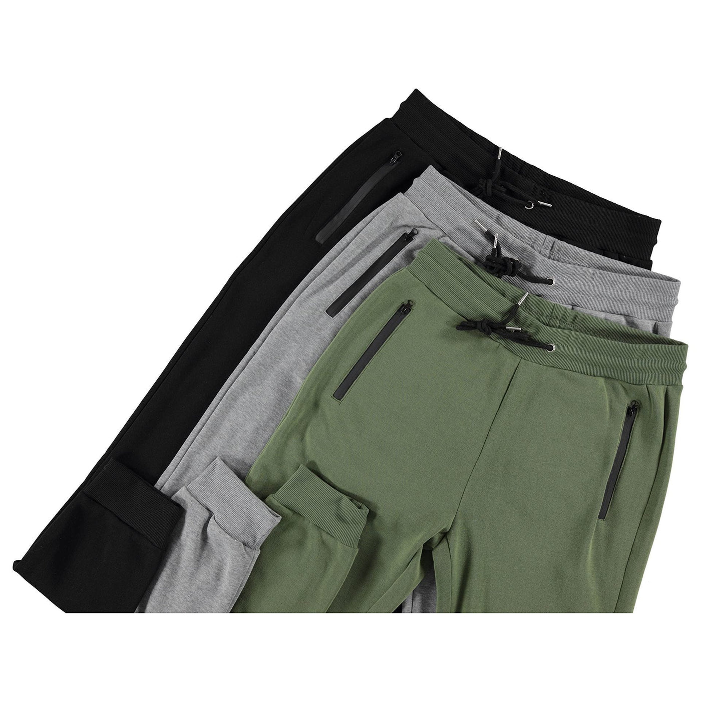 Logan - Pantalón de deporte casual con cremallera