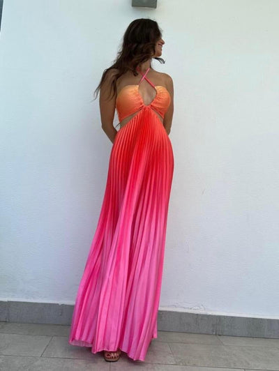 Kailany - Nuevo vestido halter en colores degradados