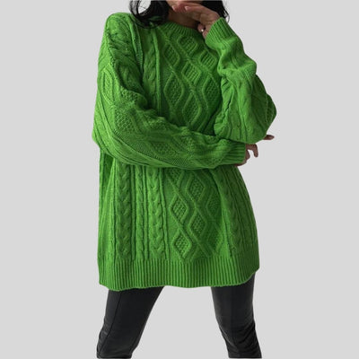 Enna - Vestido de punto texturizado con diseño de punto por cable y corte holgado