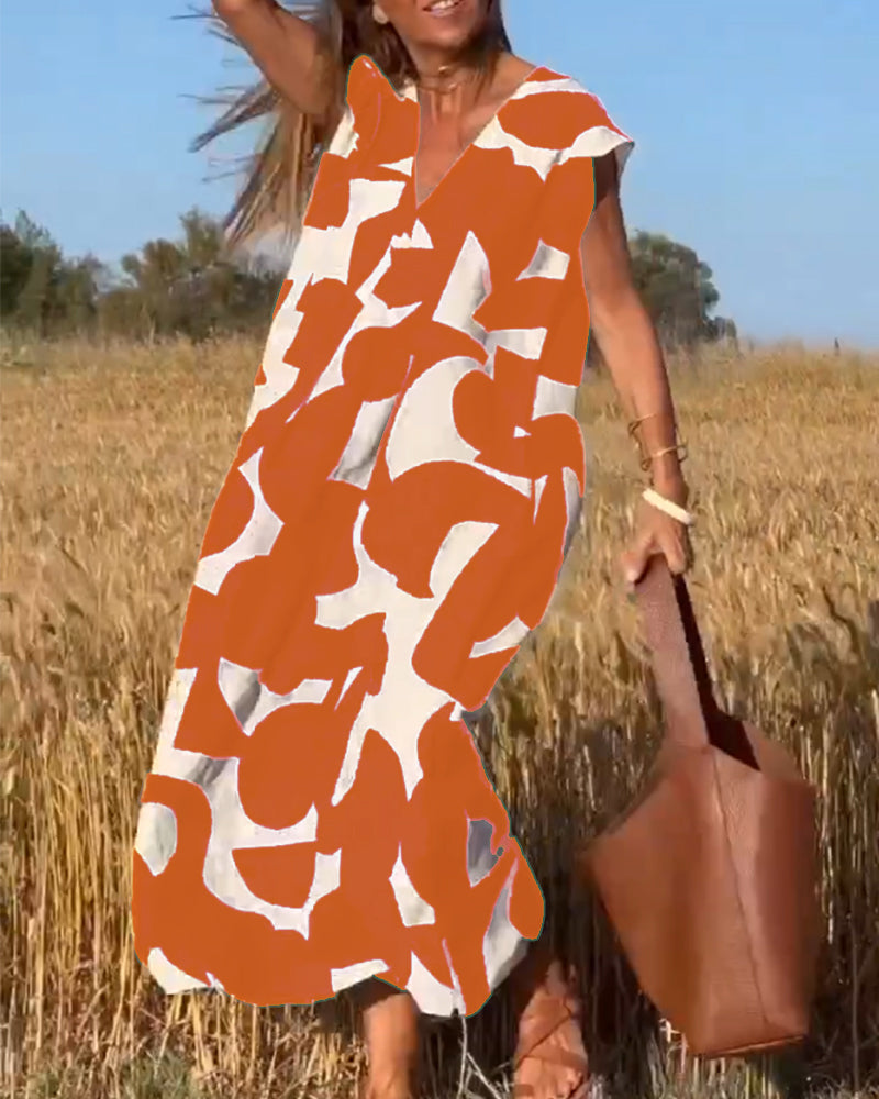 Marina - Elegante vestido de verano con estampado