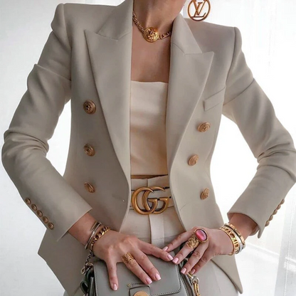 Vanessa - Elegante blazer de algodón de lujo para mujer