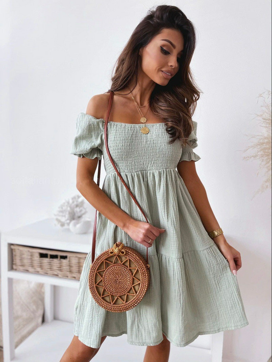 Cecily - Vestido con hombros al aire