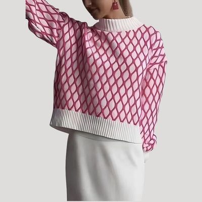 Amely - Jersey estampado con mangas globo