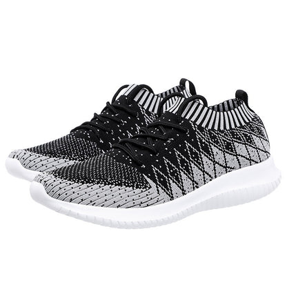Zapatillas deportivas hombre tejido transpirable antideslizante negro - Kairo