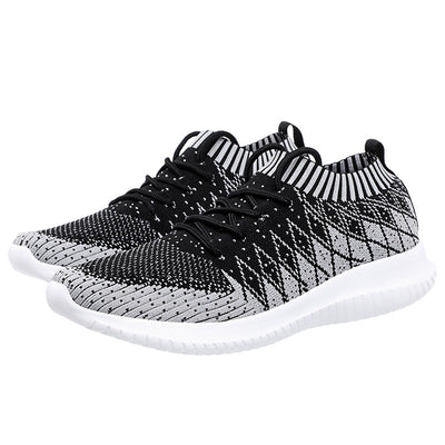 Zapatillas deportivas hombre tejido transpirable antideslizante negro - Kairo