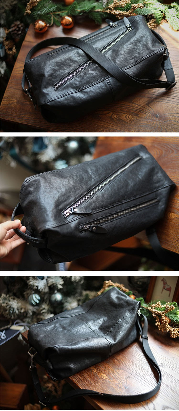 Mochila hombre con cremalleras diagonales estilo urbano - Gael