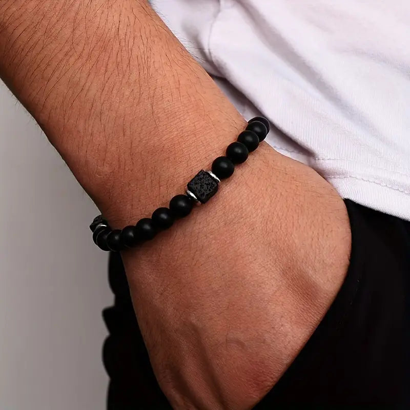 Pulsera de ónix mate