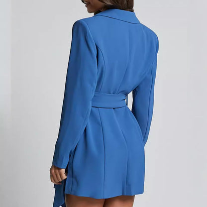 Vestido blazer mujer corte entallado estilo cruzado - Eliana