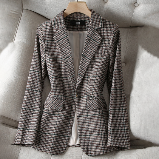 Isa - Blazer de lujo a cuadros