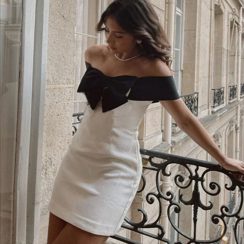 Jaimy - Vestido elegante con lazo