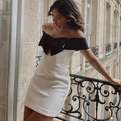 Jaimy - Vestido elegante con lazo