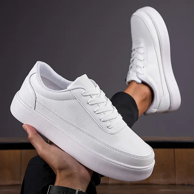 Tristo - Zapatillas de skate blancas para hombre