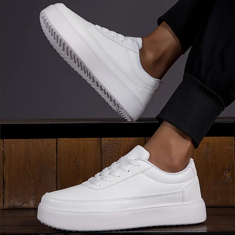 Tristo - Zapatillas de skate blancas para hombre