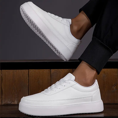 Tristo - Zapatillas de skate blancas para hombre