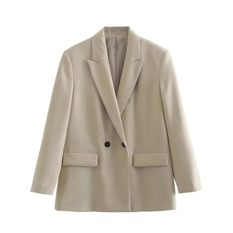 Angelie - Abrigo Blazer oversize de moda para mujer