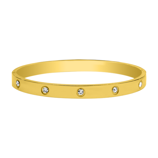 Brazalete Element Stone Chapado en Oro 18K