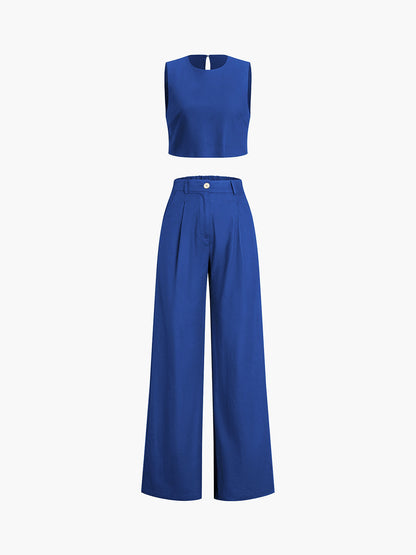 Esther - Conjunto de pantalón boho de dos piezas