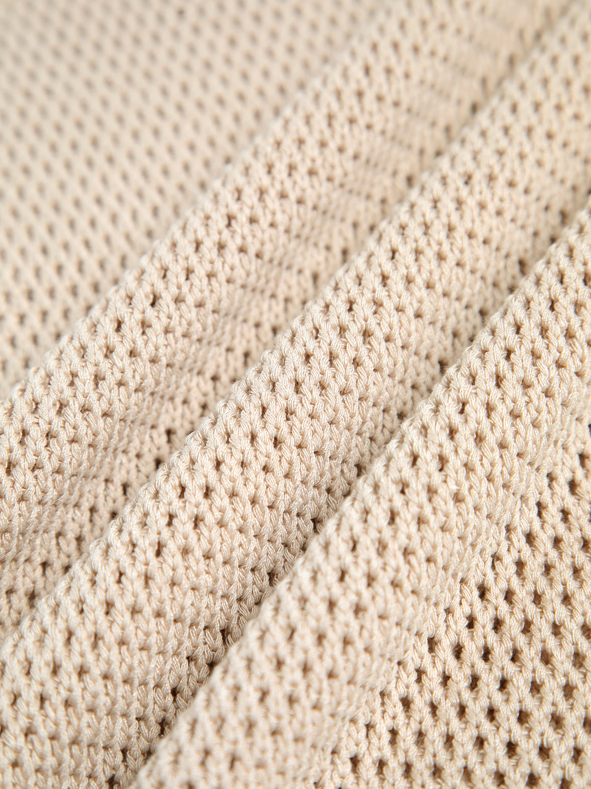 Jeanne - Chaleco de punto hueco sólido