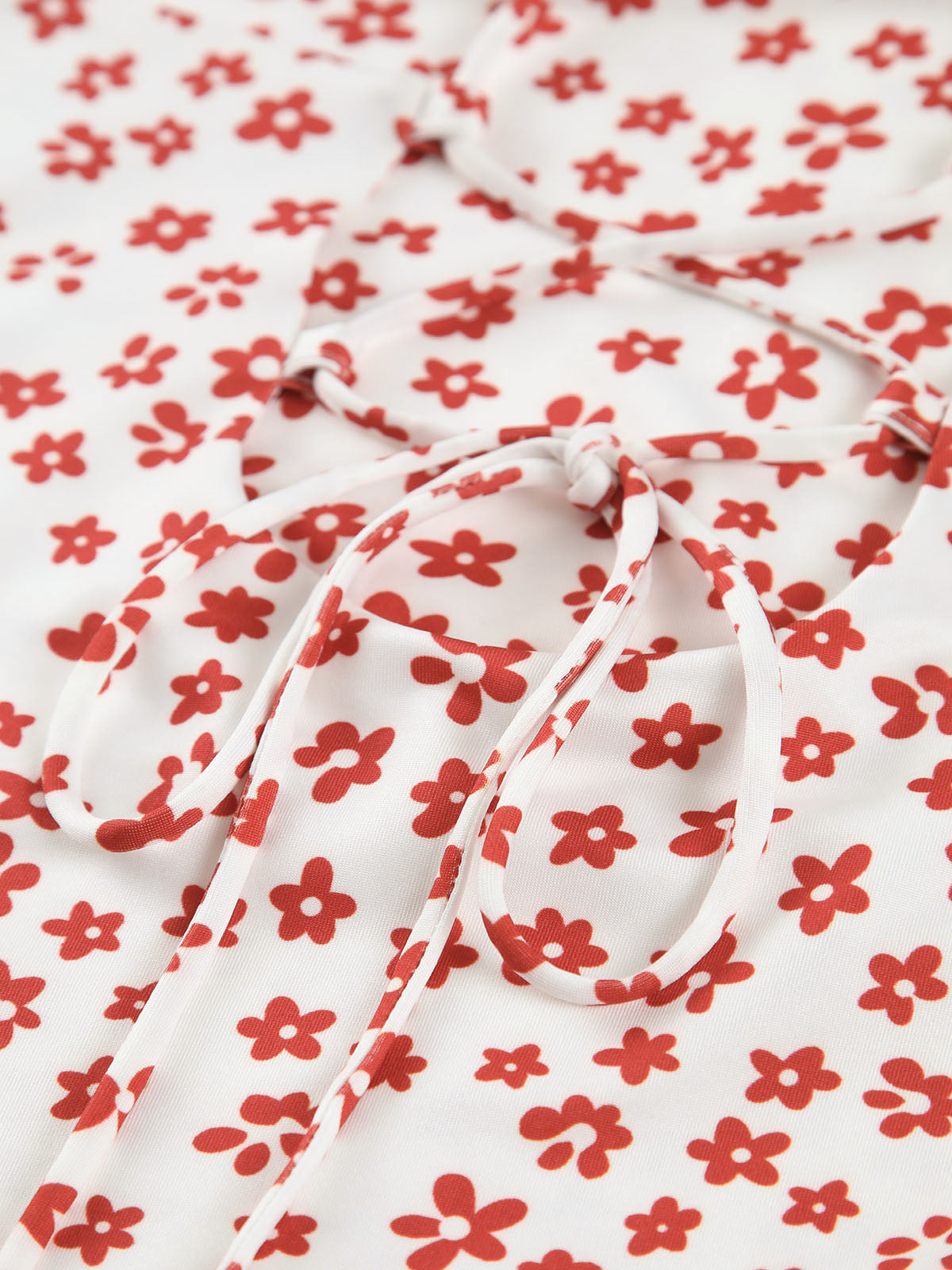 Emma - Vestido cruzado sin tirantes con estampado floral fluido