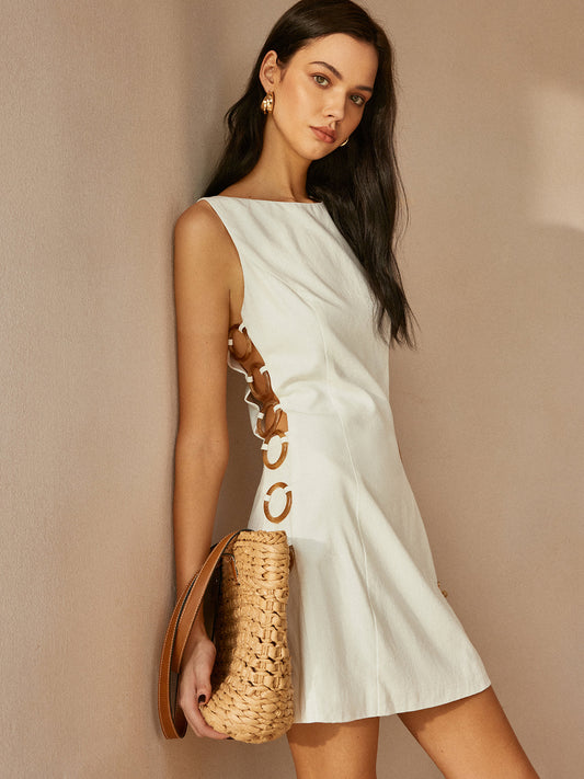 Rylie - Vestido sin mangas O-Ring Cutout