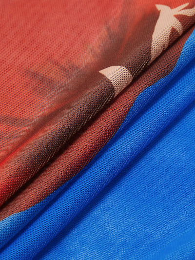 Elena - Vestido ajustado con estampado floral, escote halter y abertura