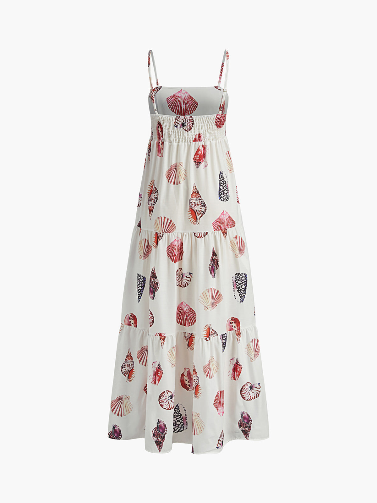 Julia - Vestido estampado con tirantes ajustables y fruncidos