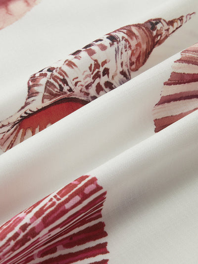 Julia - Vestido estampado con tirantes ajustables y fruncidos