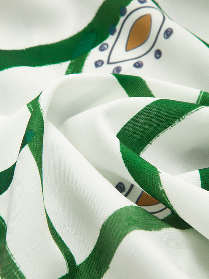 Julia - Conjunto de pantalón corto con cordón estampado