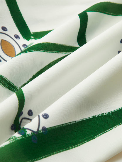 Julia - Conjunto de pantalón corto con cordón estampado