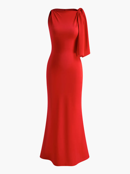Ashley - Vestido largo sin mangas anudado Beloved
