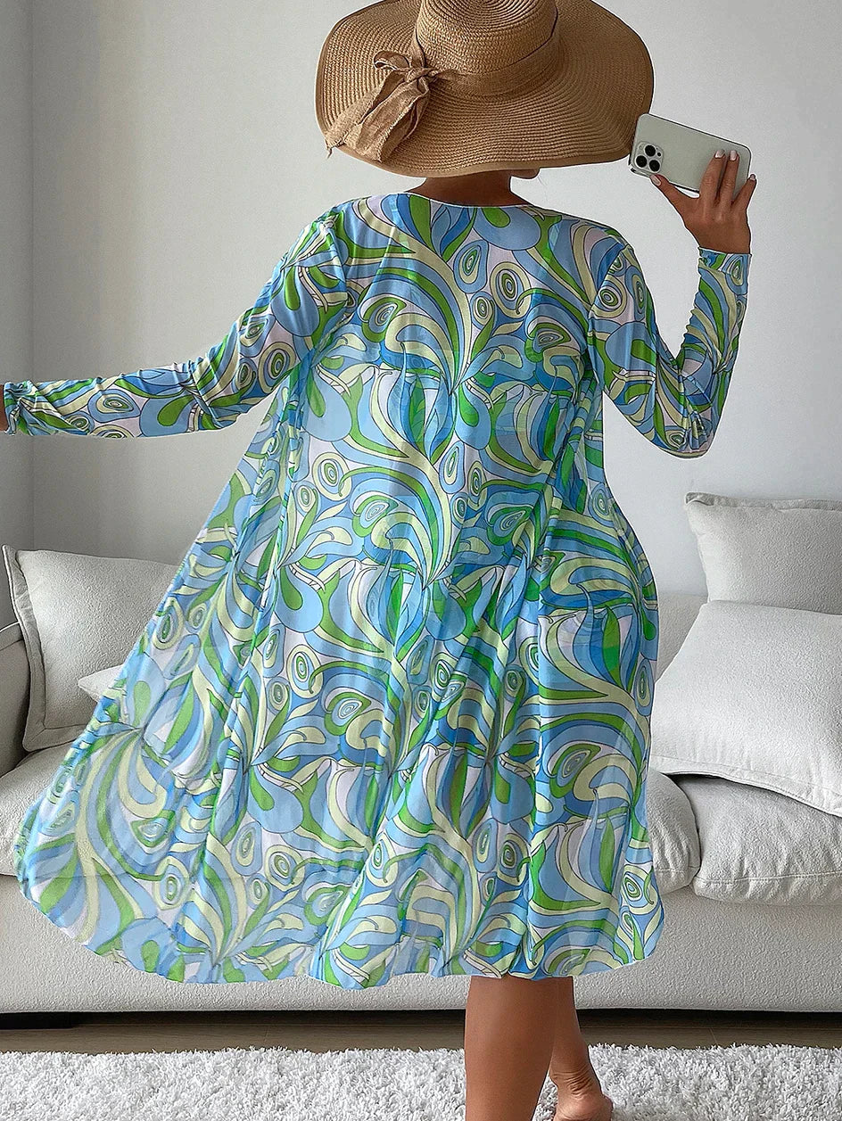 Yeva - Conjunto de bikini de cintura alta con top