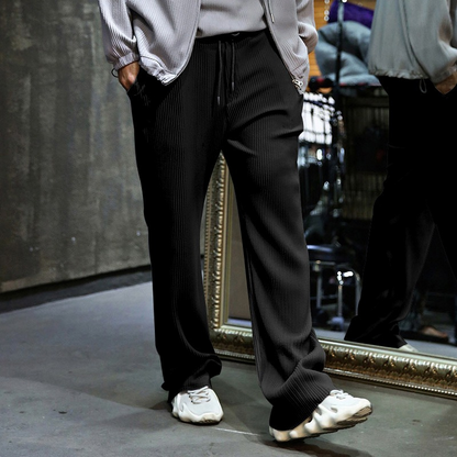 Pantalon recto de hombre con textura acanalada - Kenji