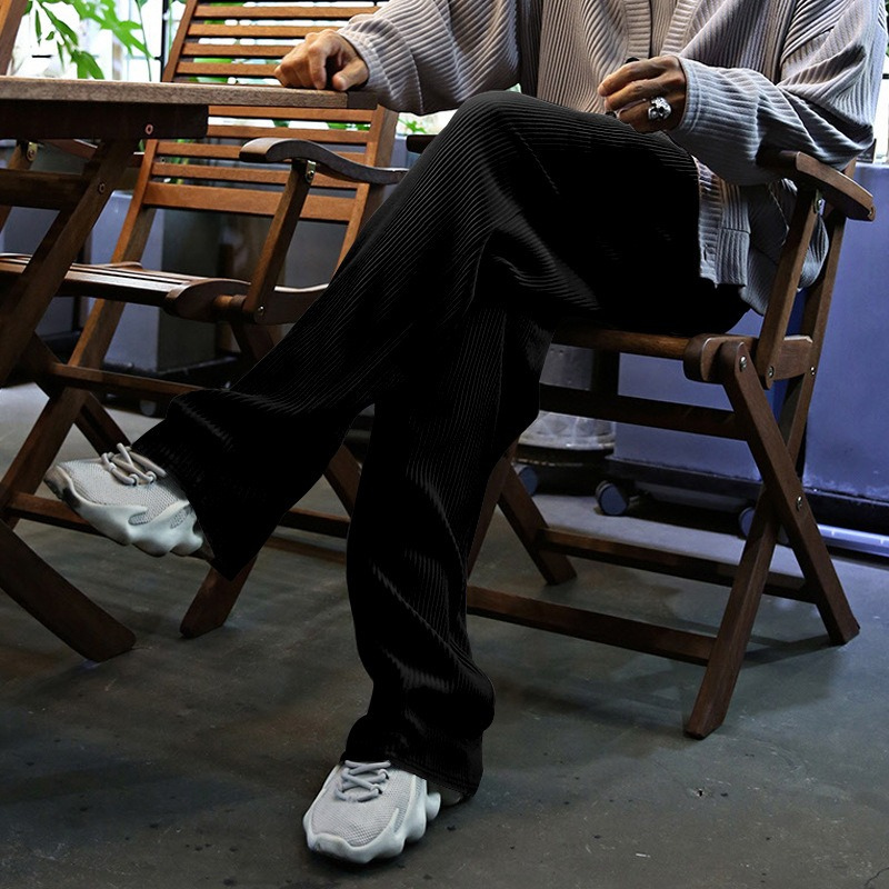 Pantalon recto de hombre con textura acanalada - Kenji