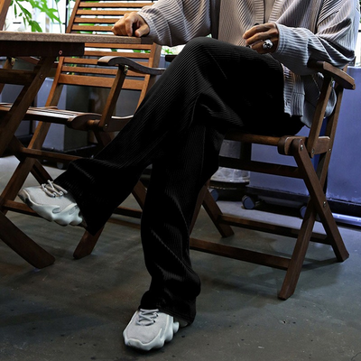 Pantalon recto de hombre con textura acanalada - Kenji