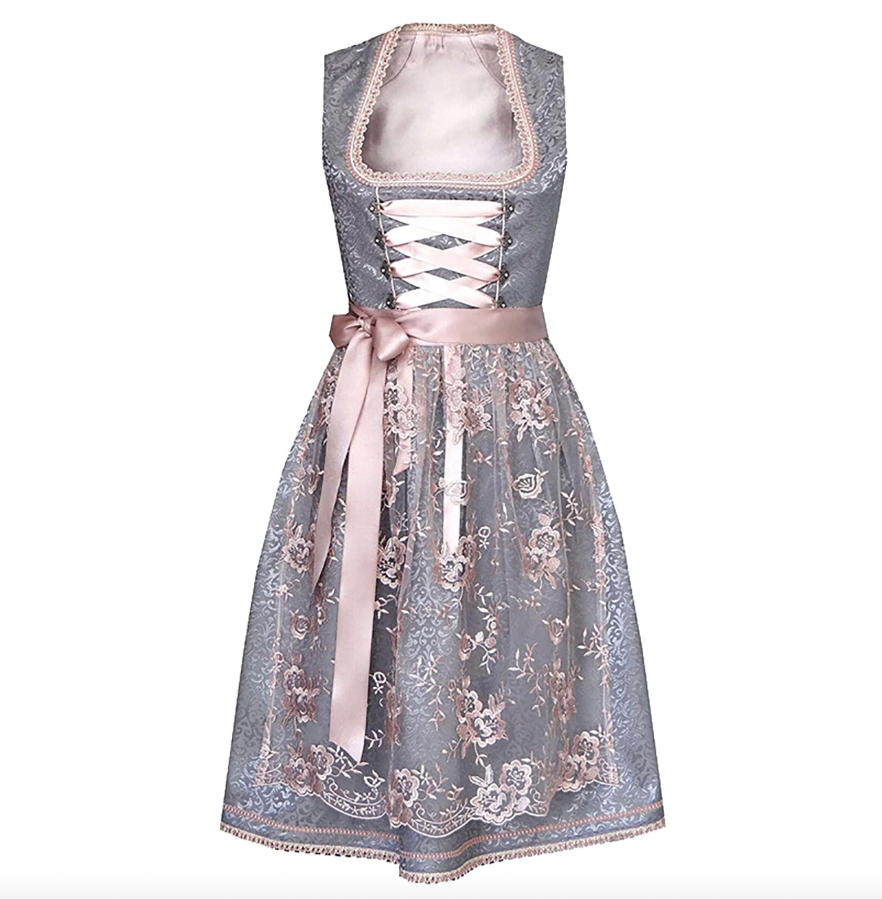 Trachtig Sonja - Traje tradicional único para mujer con delantal y blusa