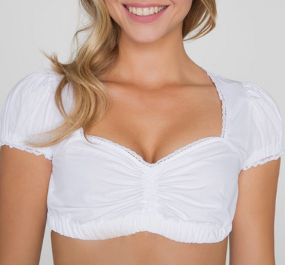 Trachtig Sonja - Traje tradicional único para mujer con delantal y blusa